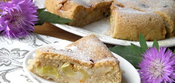 Постный яблочный пирог