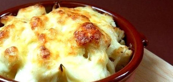 Цветная капуста в соусе бешамель