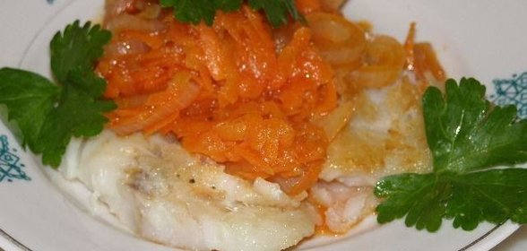 Минтай под маринадом