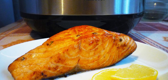 Лосось в апельсиновом маринаде