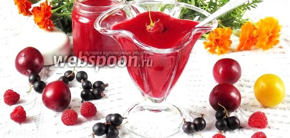 Ягодный соус с алычой