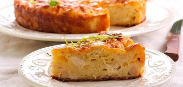 Французский киш с курицей
