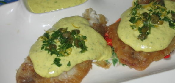 Тилапия с соусом тартар