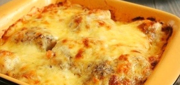 Рыба под соусом бешамель