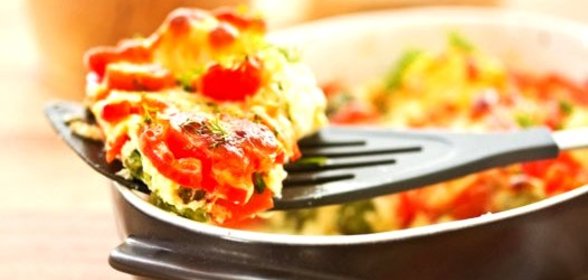 Кабачки, запеченные с фаршем