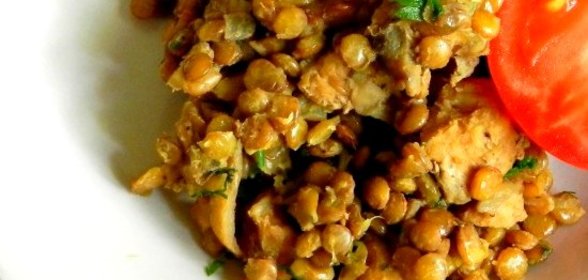 Чечевица с мясом в мультиварке