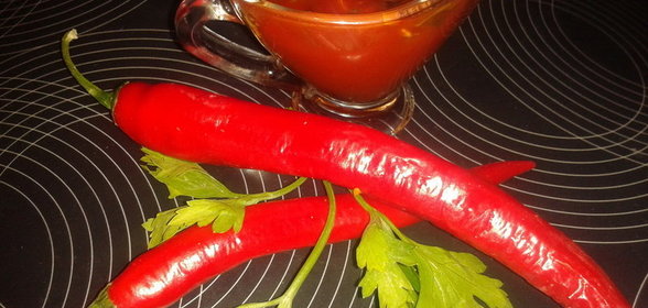 Соус (для любителей кинзы, базилика и остренького)