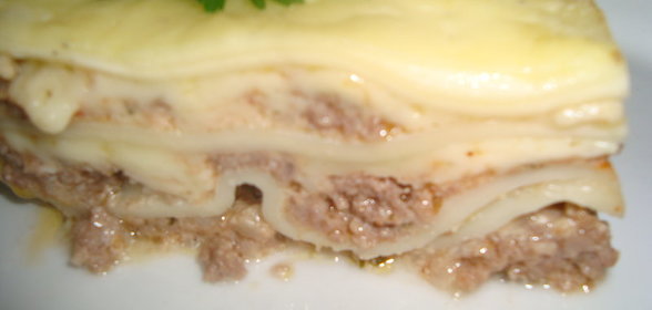Лазанья с мясом, тесто для лазаньи
