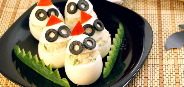 Фаршированные яйца «Привидения»