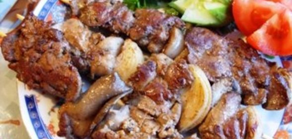 шашлычки из куриной печени