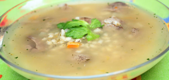 Суп из куриной печени