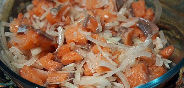 Сугудай из красной рыбы