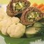 Зразы из телятины с овощами на пару