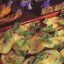 Кабачки, фаршированные шампиньонами и луком