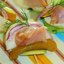 Закуска-канапе с осетриной и молодым картофелем