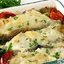 Палтус с баклажанами и перцем