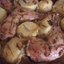Курица запеченая с картошкой в маринаде