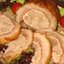 Мясной рулет, фаршированный омлетом