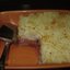 Пудинг рисовый с яблоками и вареньем