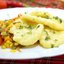 Перец фаршированный брынзой, маслом и чесноком
