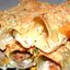 Каннеллони, фаршированные курицей и грибами
