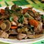 Свинина с овощами и шампиньонами