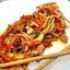 Удон с курицей и грибами