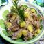 Фасолевый дип с кабачками и вешенками