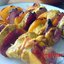 Шашлык из курицы с персиками