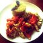Грушевая курица с карри