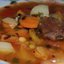 Морковь и зеленый горошек, запеченные с рисом и швейцарским сыром