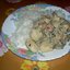 Курица с грибами в сливках
