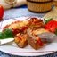 Отбивные из свинины запечённые с аджикой и помидорами