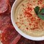 Чипсы из салями с горчичным соусом