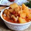 Картофель с творогом и льняным маслом
