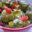 Брюссельская капуста на пару с кунжутным соусом и перцем чили