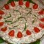 Сырный тортик с ветчиной и грибами