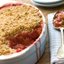 Пирог с крошкой и с ревенем