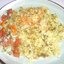 курица запеченая под рисом