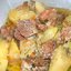 Картошка со свининой в сметане