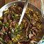 Говядина с кукурузой и спаржей