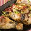 Куриные голени с малиновым чатни