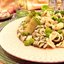 Паста FUSILLI с зеленым горошком и кабачками