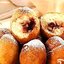 Орешки из теста с клубничным джемом