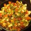 Жареная пекинская капуста с овощами