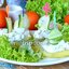 Картофельные лодочки с крабовыми палочками и творогом