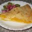 Насыпной пирог с персиками и яблоками.(вариант)