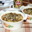 Свинина с овощами и оливками в горшочках