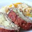 Мясной рулет с картофельным пюре