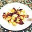 Жареный картофель с лисичками